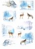 Papiery do scrapbookingu w zestawach - zimowe zwierzęta*Papers for scrapbooking in sets - winter animals